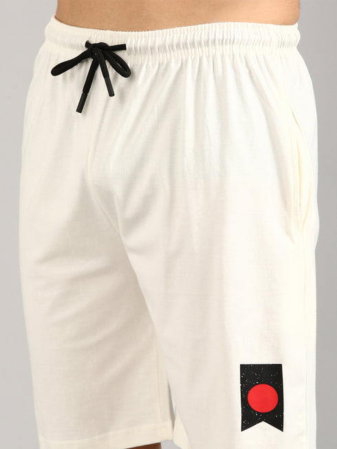 White Printed Regular Fit Co-Ords Set