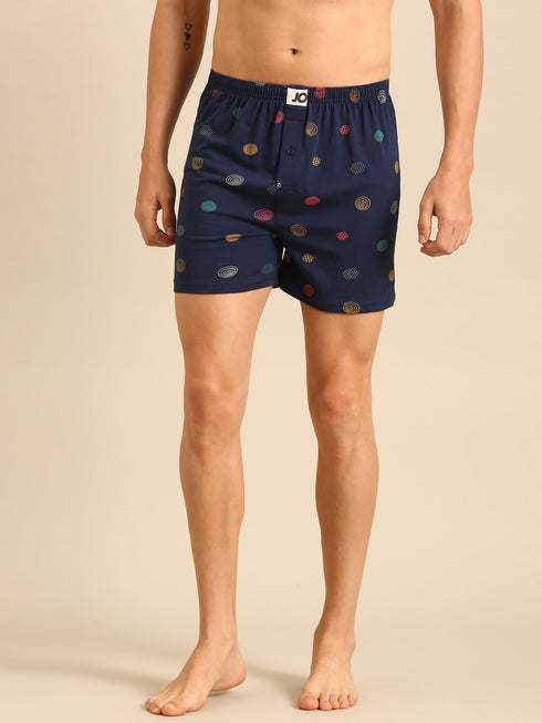 3 Pack Cotton Printed Multicolored Boxers