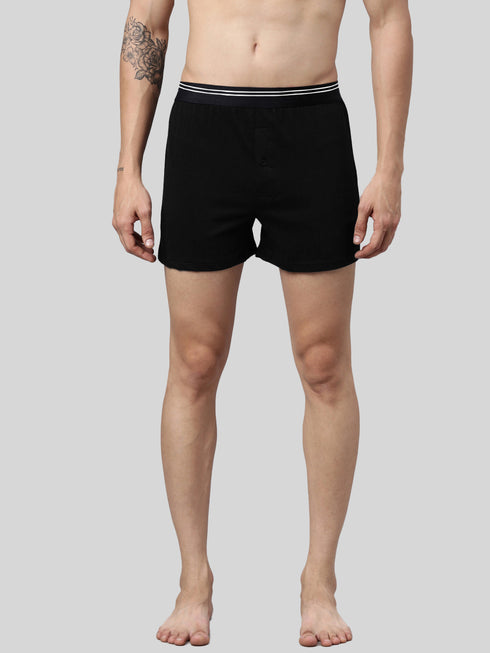 2 Pack Solid Cotton Boxers