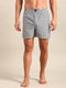 Grey & White Striped Cotton Boxer