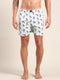 Light Blue Printed Pure Cotton Boxer