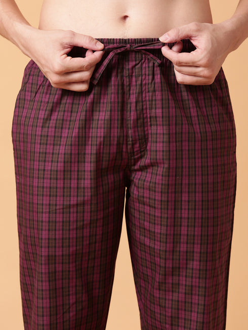 Red Checked Lounge Pant