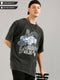 Black Oversized Distressed Stone Washed T-shirt
