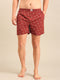 Red with Bulb Printed Cotton Boxers