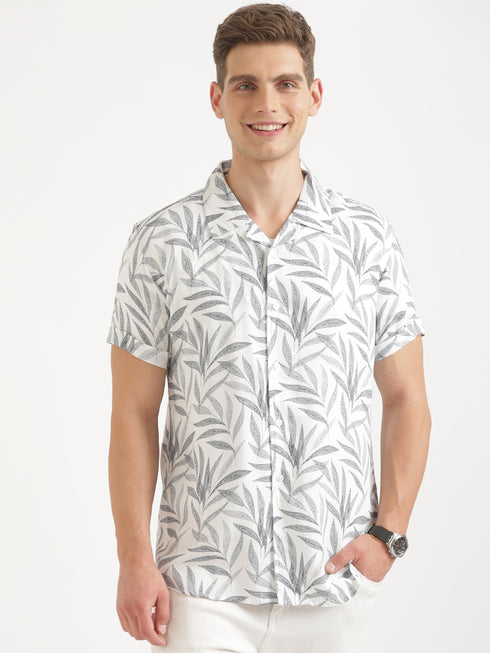 Multi-Colour Printed Short Sleeve Resort Shirt