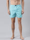 Light Blue Printed Cotton Boxer