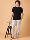 Black and White Checked Night Suit