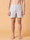 White Checked Cotton Boxer