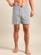 White & Black Checked Cotton Boxer