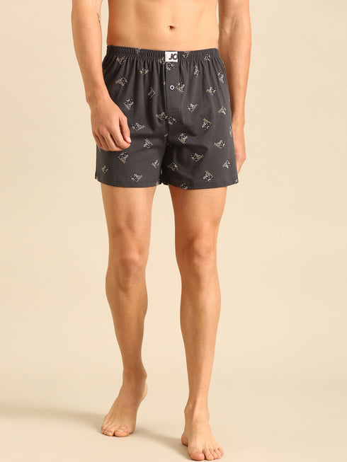 3 Pack Cotton Printed Multicolored Boxers