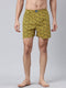 Yellow Printed Cotton Boxer
