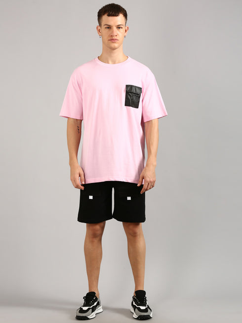 Pink Printed Relaxed Fit Co-Ords Set