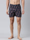 Navy Blue Printed Pure Cotton Boxer