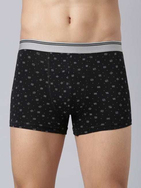 Pack Of 2 Black & Blue Printed Trunk