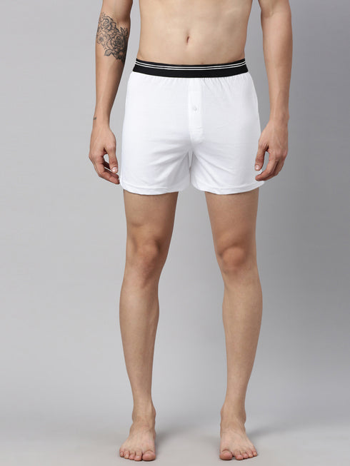 3 Pack Solid Cotton Boxers