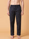 Navy Checked Lounge Pant