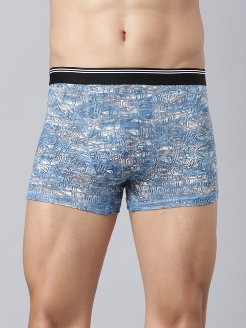 Pack Of 2 Black & Blue Printed Trunk