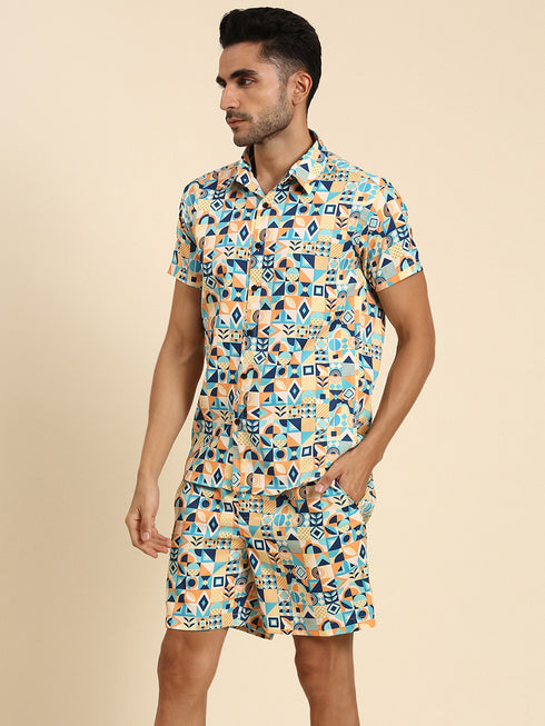 Multicolor Printed Co-Ords Set