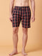 Red Checked Lounge Short