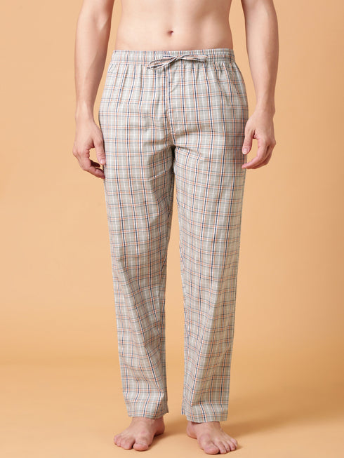 Light Grey Checked Lounge Pant