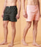 JOVEN Men Checked Pure Cotton Boxers Pack Of 2