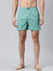 Mint Green Printed Pure Cotton Boxer