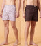 JOVEN Men Checked Pure Cotton Boxers Pack Of 2