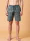 Blue Checked Lounge Short