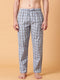 Sky Blue Checked Lounge Pant