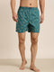 Dark Green Printed Pure Cotton Boxer