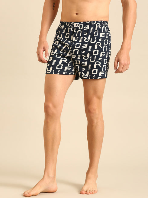 3 Pack Cotton Printed Multicolored Boxers