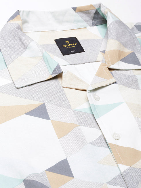 Multi-Colour Printed Short Sleeve Resort Shirt