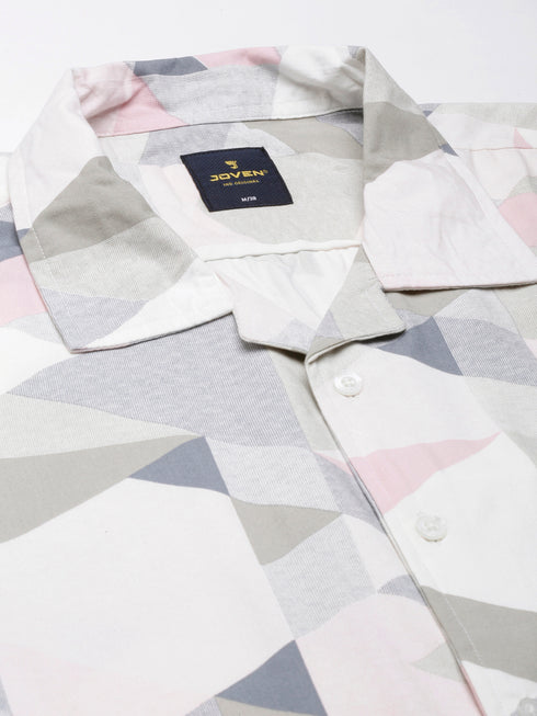 Multi-Colour Printed Short Sleeve Resort Shirt