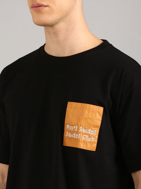 Black & Orange Printed Regular Fit Co-Ords Set