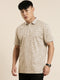 Cream Printed Polo T-shirt