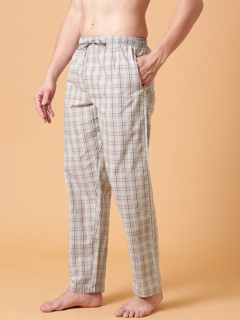 Light Grey Checked Lounge Pant