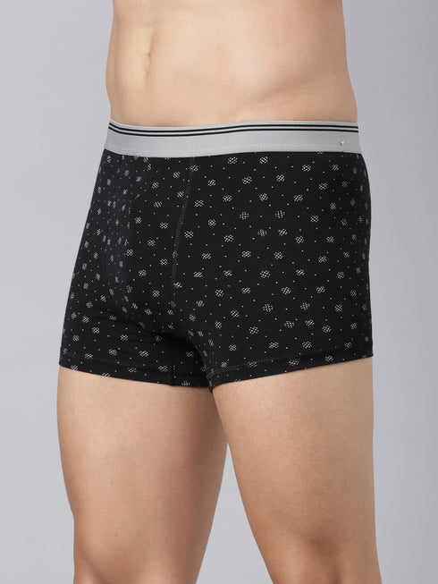 Pack Of 2 Black & Blue Printed Trunk