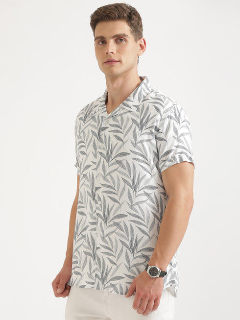 Multi-Colour Printed Short Sleeve Resort Shirt