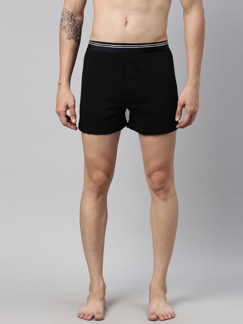 3 Pack Solid Cotton Boxers