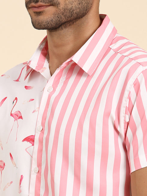 Pink & White Printed Co-Ord Set