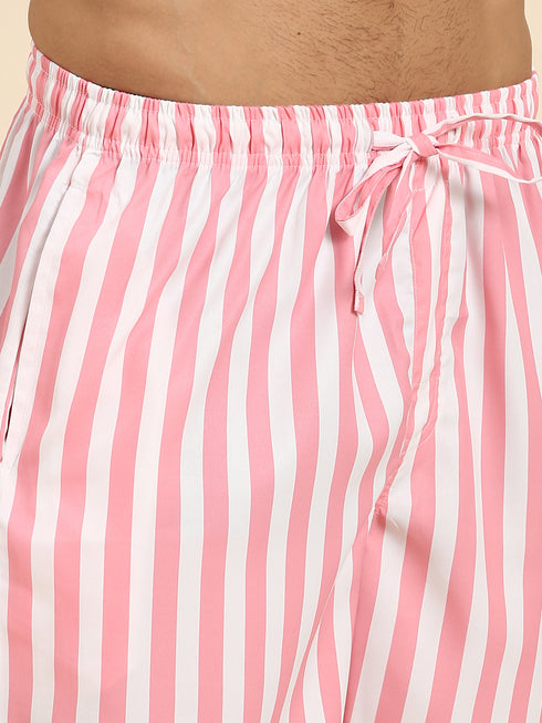 Pink & White Printed Co-Ord Set