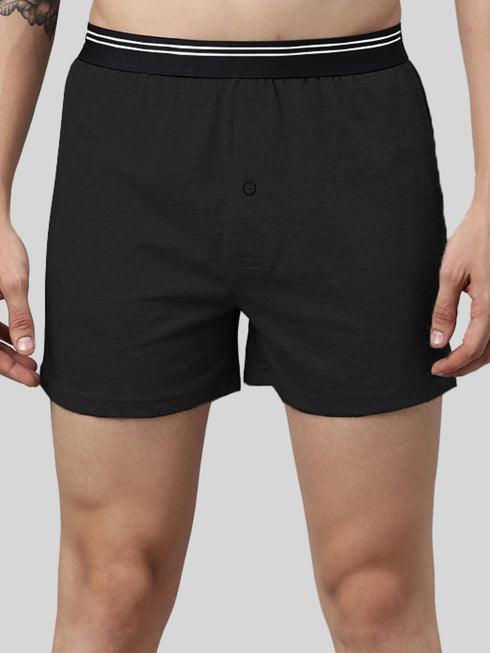 2 Pack Solid Cotton Boxers