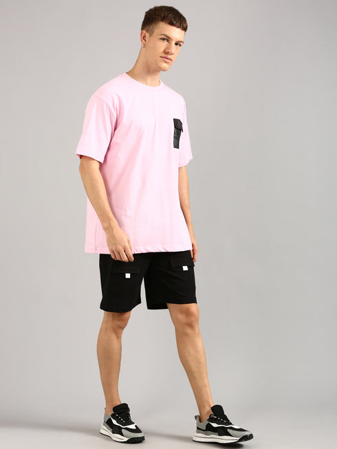 Pink Printed Relaxed Fit Co-Ords Set