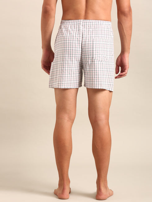 3 Pack Checked Cotton Boxers