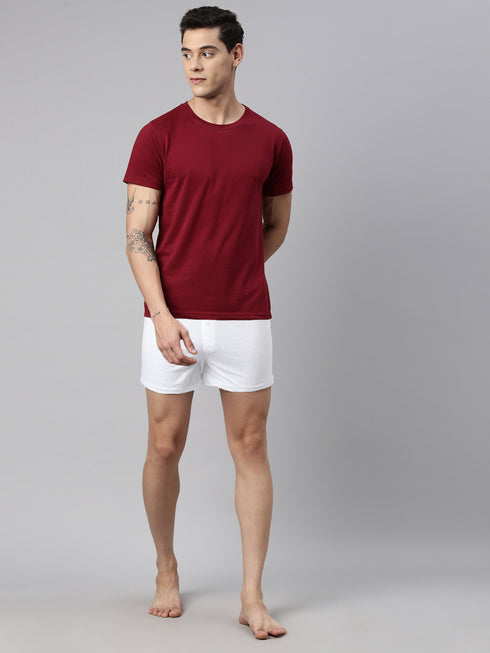 2 Pack Solid Cotton Boxers