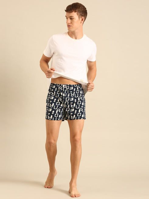 3 Pack Cotton Printed Multicolored Boxers