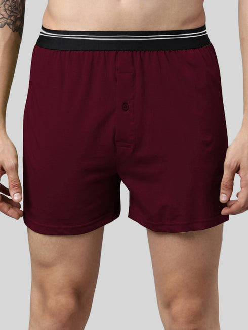 2 Pack Solid Cotton Boxers