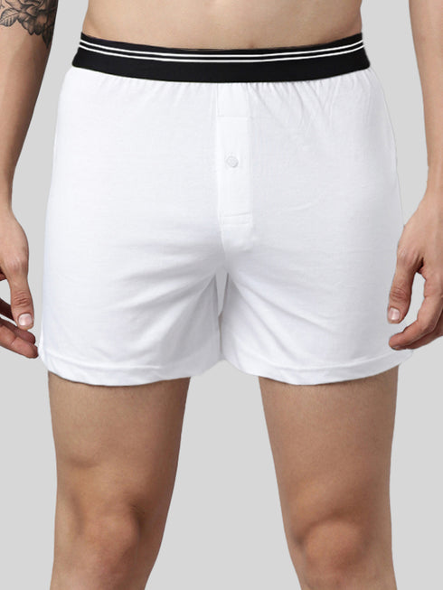 2 Pack Solid Cotton Boxers