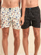 2 Pack Printed Cotton Boxers