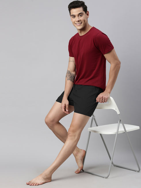 2 Pack Solid Cotton Boxers